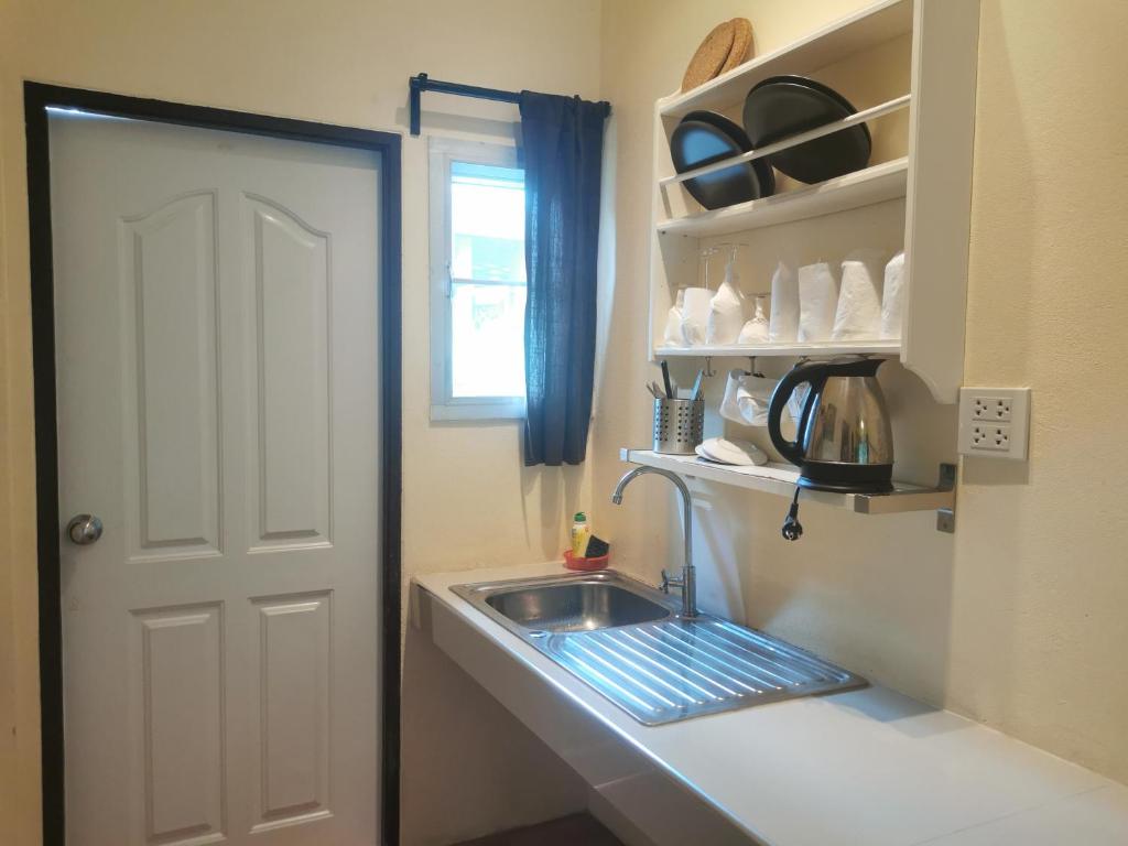 Kuchyň nebo kuchyňský kout v ubytování Top Resort