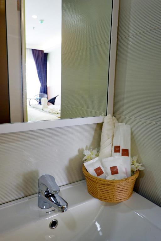 Koupelna v ubytování FLYPOD Hotel