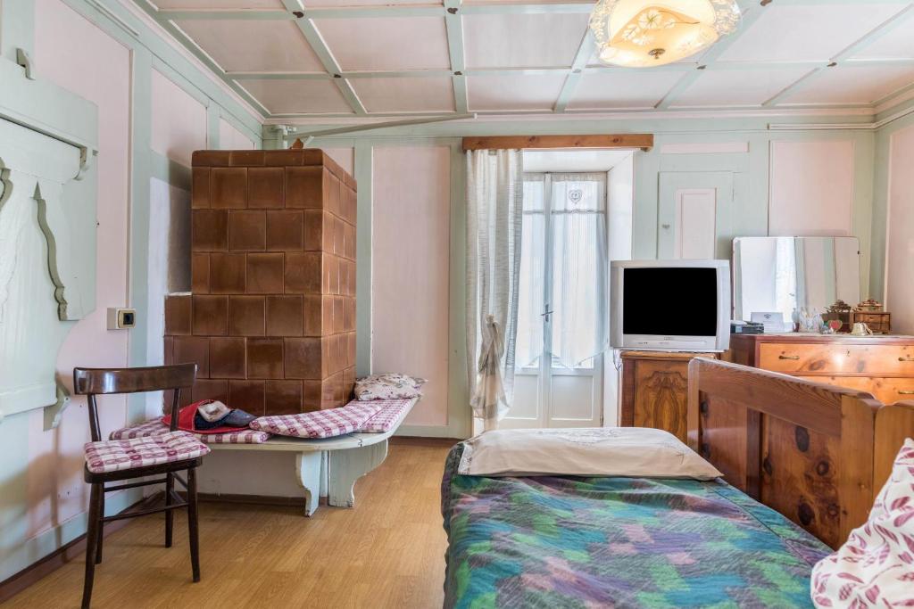 Telewizja i/lub zestaw kina domowego w obiekcie Casa Sicina Alberto