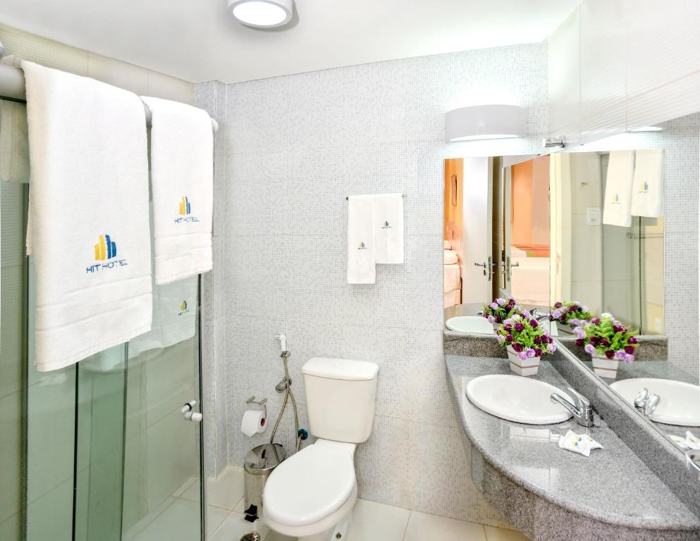 Koupelna v ubytování Hit Hotel