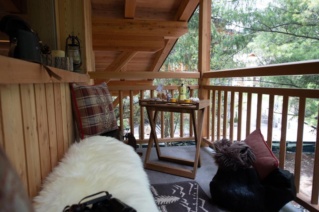 Balkón nebo terasa v ubytování Chalet degli Abeti by AMA Val di Fassa