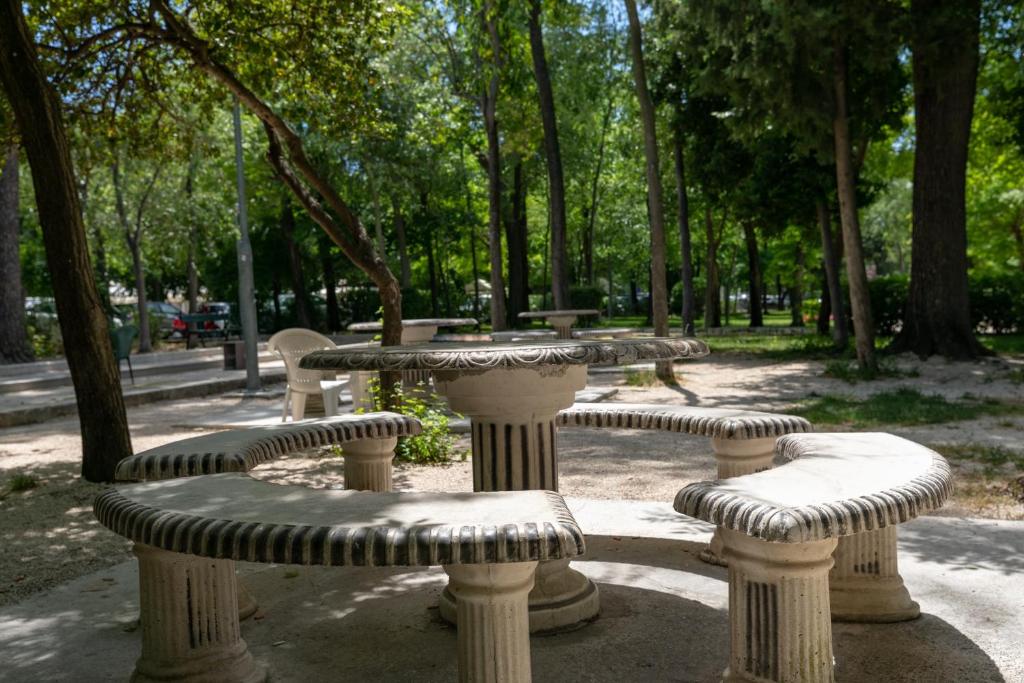Vonkajšia záhrada v ubytovaní Apartments and Rooms Mišić