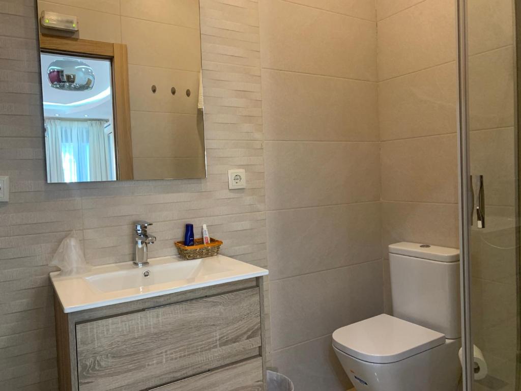 Koupelna v ubytování Hostal Poeta Machado