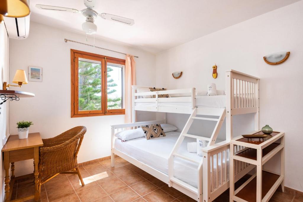 Postel nebo postele na pokoji v ubytování Villa Bella Mirada 4 chambres - piscine chauffée