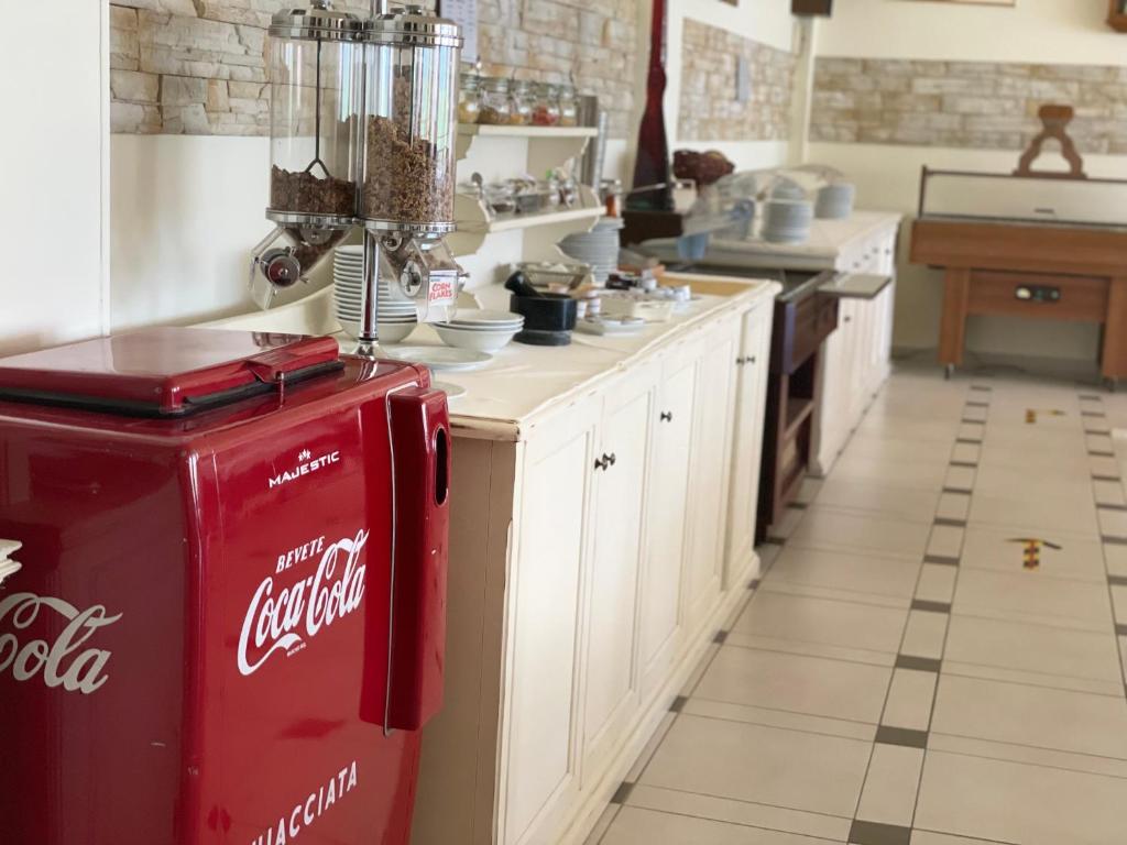 Kuchyň nebo kuchyňský kout v ubytování Hotel Rabay