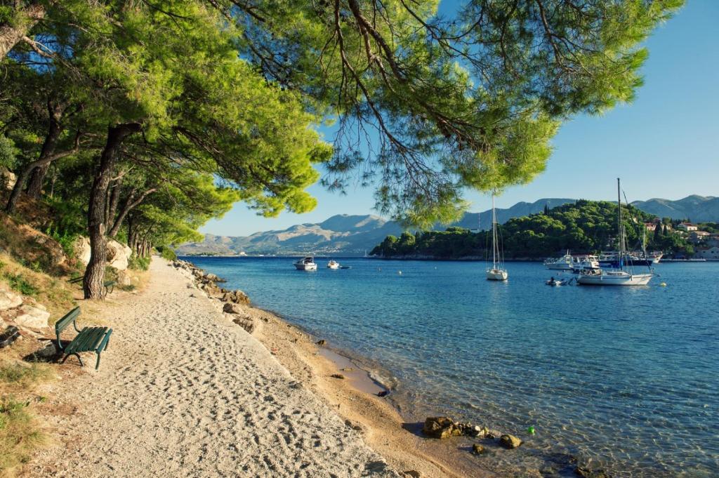 Fotografia z galérie ubytovania Apartment in Cavtat with sea view, balcony, air conditioning, WiFi (3686-3) v destinácii Cavtat