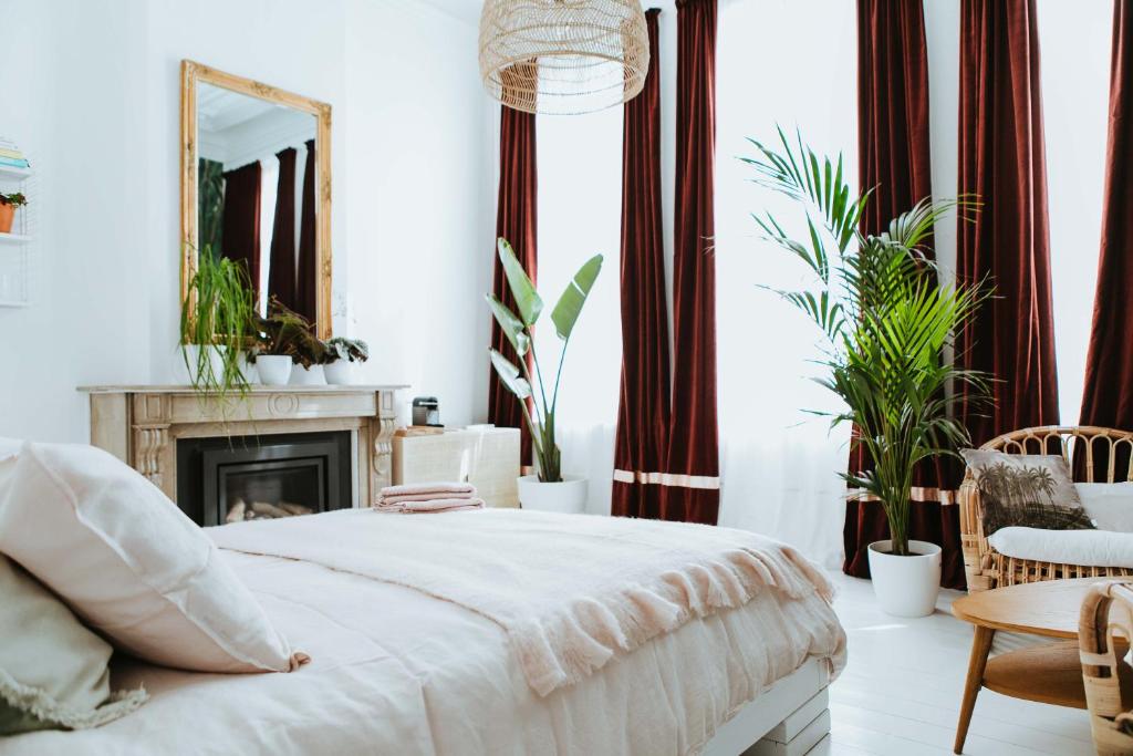 Letto o letti in una camera di Musa Antwerp