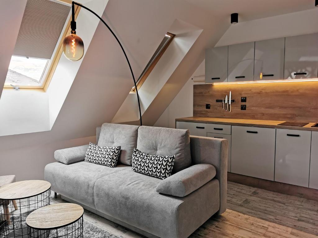Kuchyňa alebo kuchynka v ubytovaní Apartamenty Majówka