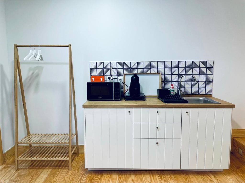 Kuchyň nebo kuchyňský kout v ubytování PDL Green House