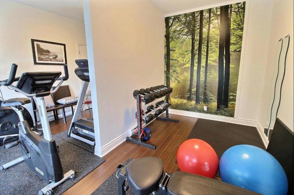 Fitness centrum a/nebo fitness zařízení v ubytování Le Champlain Condo-Hôtel