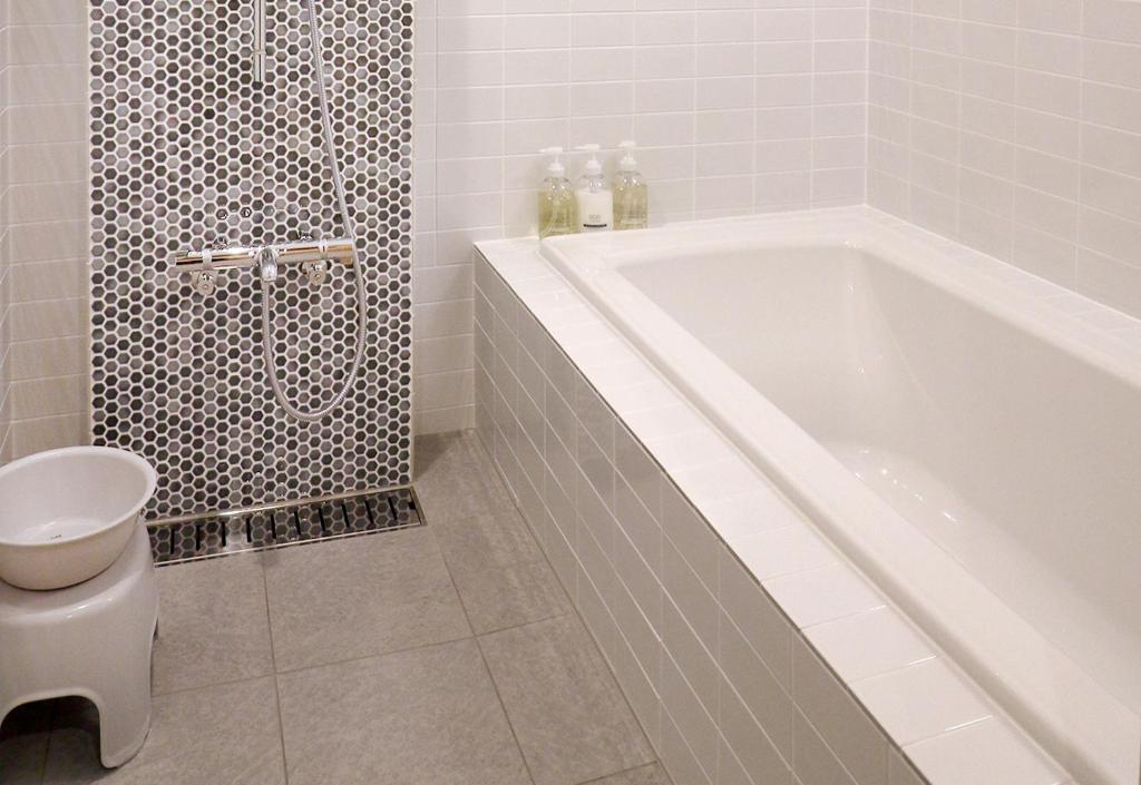 Koupelna v ubytování Yanagawa B&B hatago