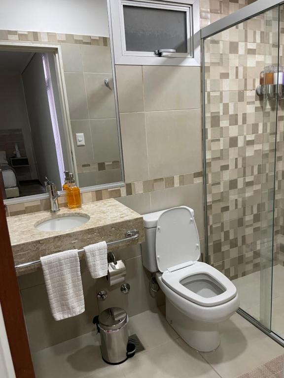 Koupelna v ubytování Asuncion Gracia Suites