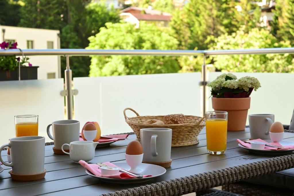 Balkón nebo terasa v ubytování Appartement Wanneck
