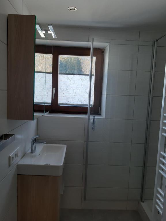 Kúpeľňa v ubytovaní Haus Santner