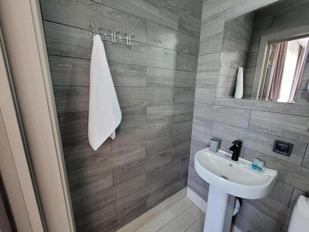 Koupelna v ubytování VIP HOTEL ZATOKA