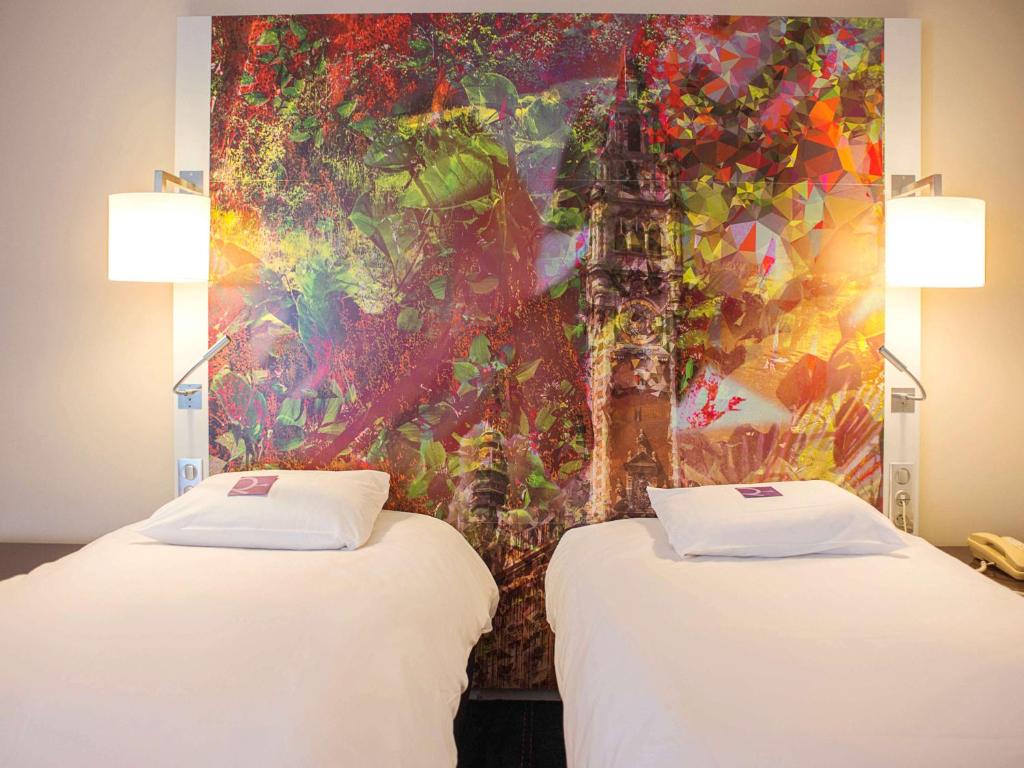 Postel nebo postele na pokoji v ubytování Mercure Lille Marcq en Baroeul