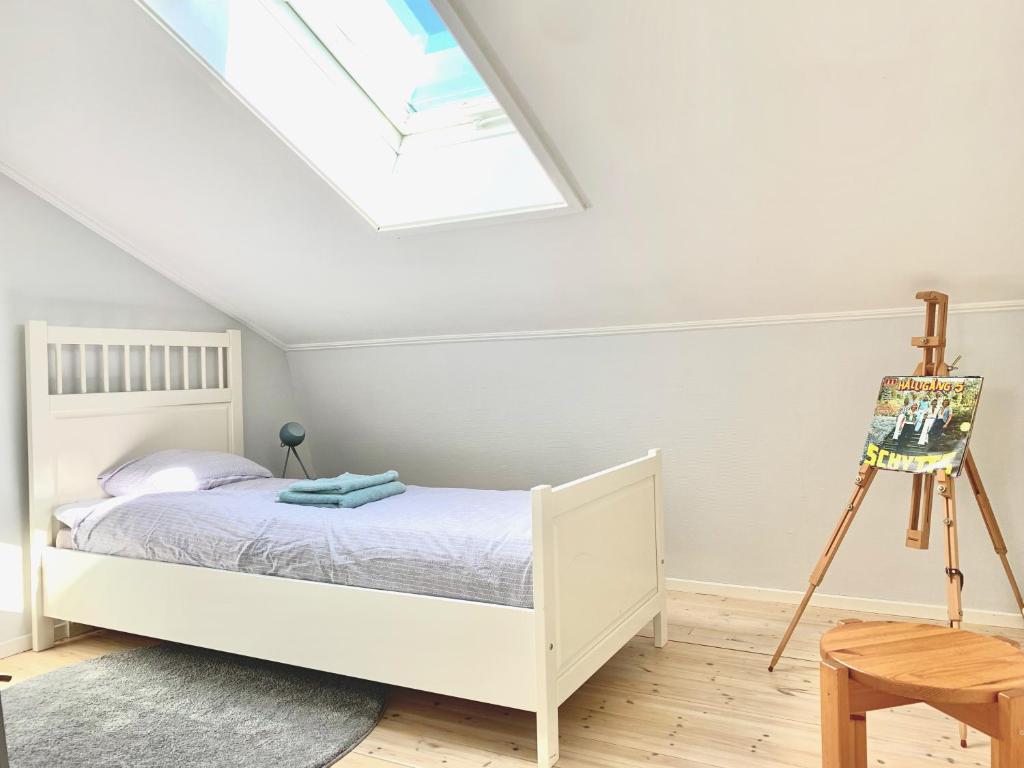 Postel nebo postele na pokoji v ubytování Tornedalens B&B