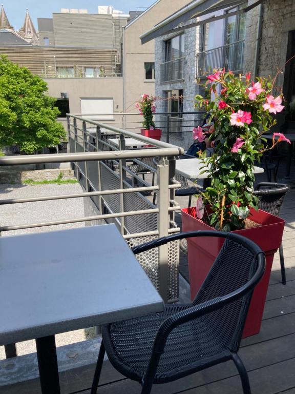 Balkón nebo terasa v ubytování Hotel La Librairie