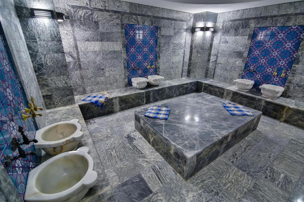 Koupelna v ubytování Amasra Diamond Hotel
