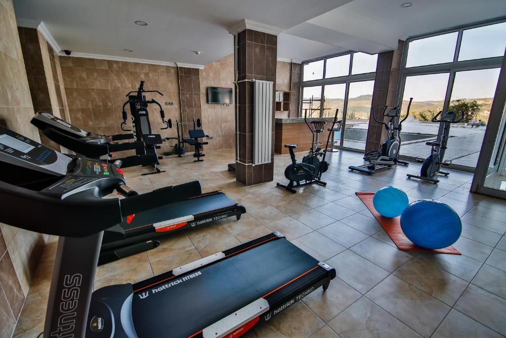 Fitness centrum a/nebo fitness zařízení v ubytování Amasra Diamond Hotel