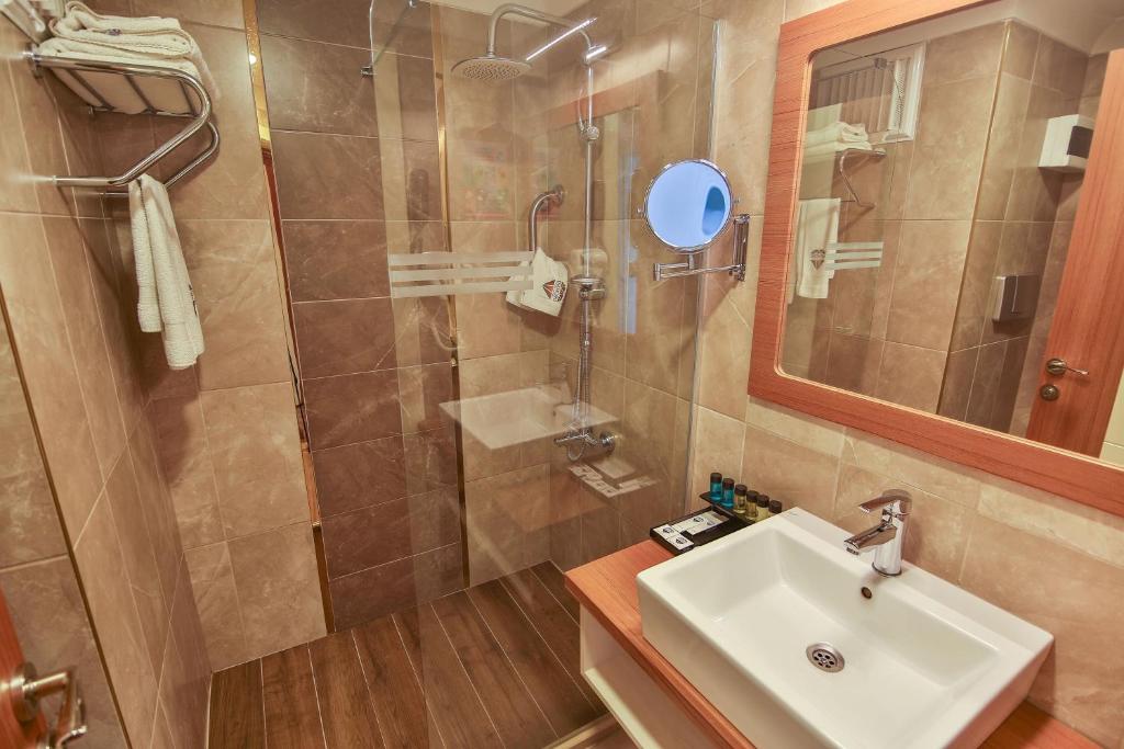 Koupelna v ubytování Amasra Diamond Hotel