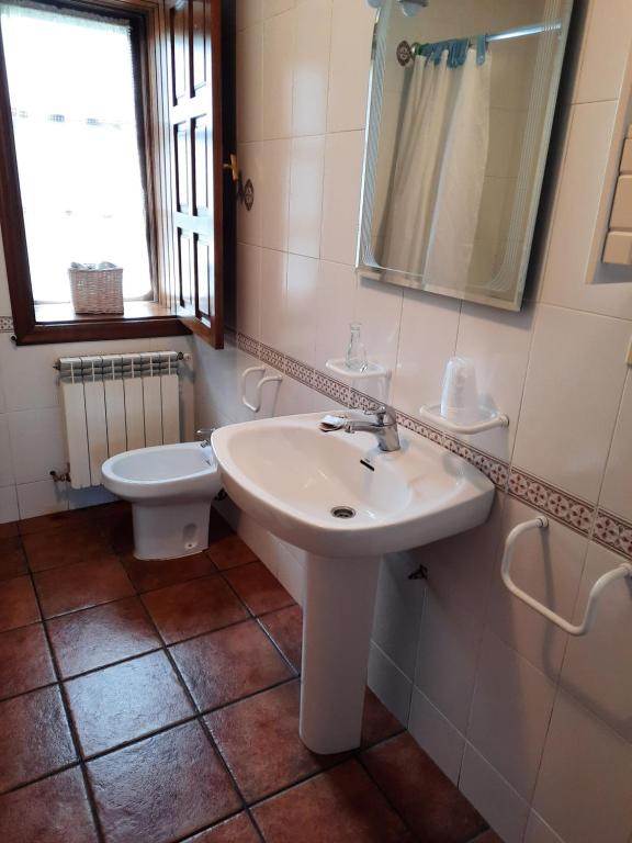 Koupelna v ubytování Casa Viduedo