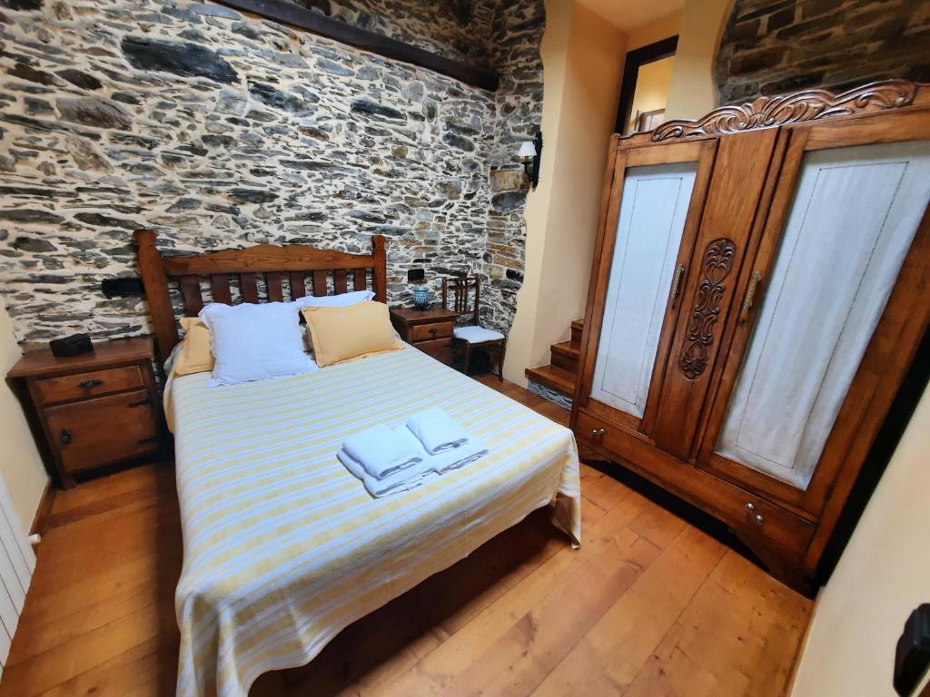 Postel nebo postele na pokoji v ubytování Casa Viduedo