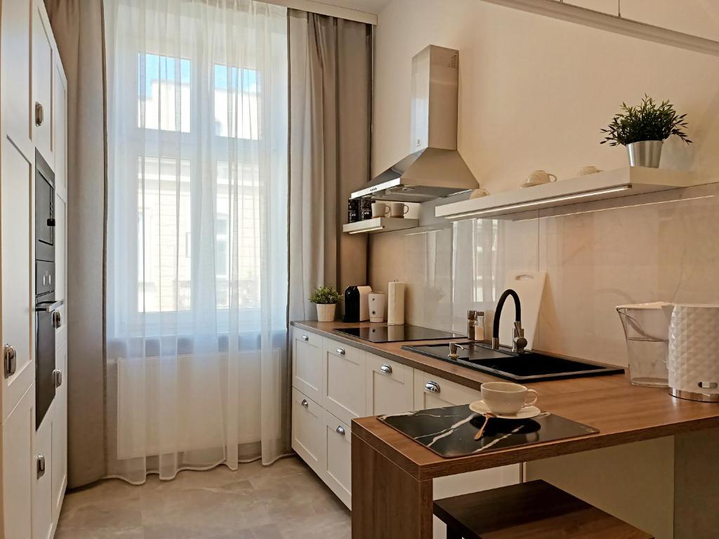 Kuchyňa alebo kuchynka v ubytovaní MyFive Apartments Kraków
