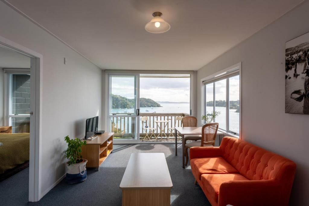 Posezení v ubytování Mangonui Motel