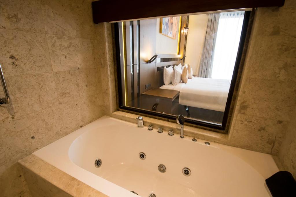 Koupelna v ubytování Belad Bont Resort