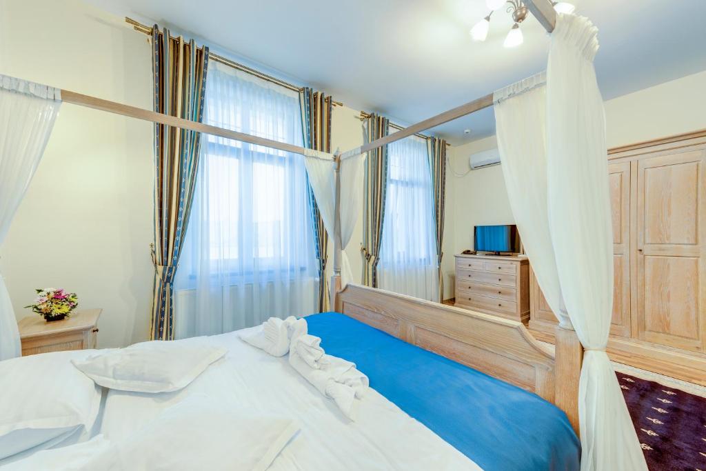 Postel nebo postele na pokoji v ubytování Karlhof