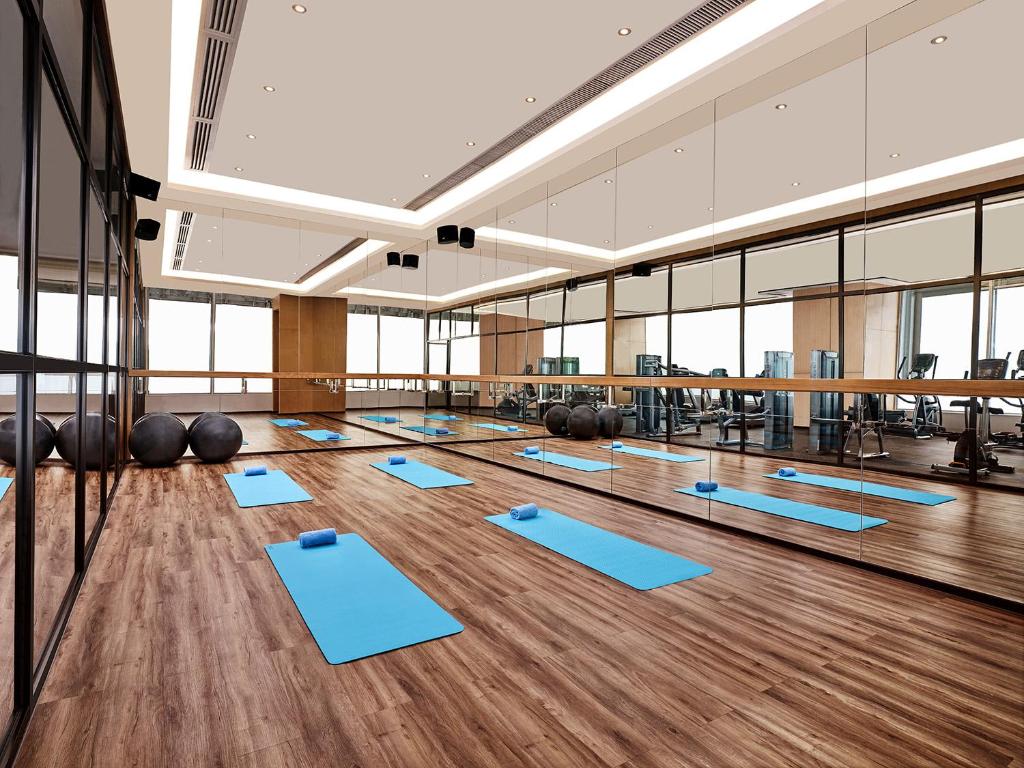 Fitness centrum a/nebo fitness zařízení v ubytování Somerset Bio-Island Guangzhou