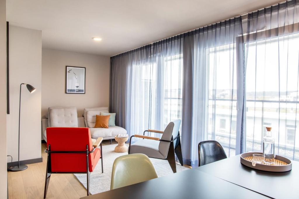 Posezení v ubytování ipartment Böblingen Sindelfingen