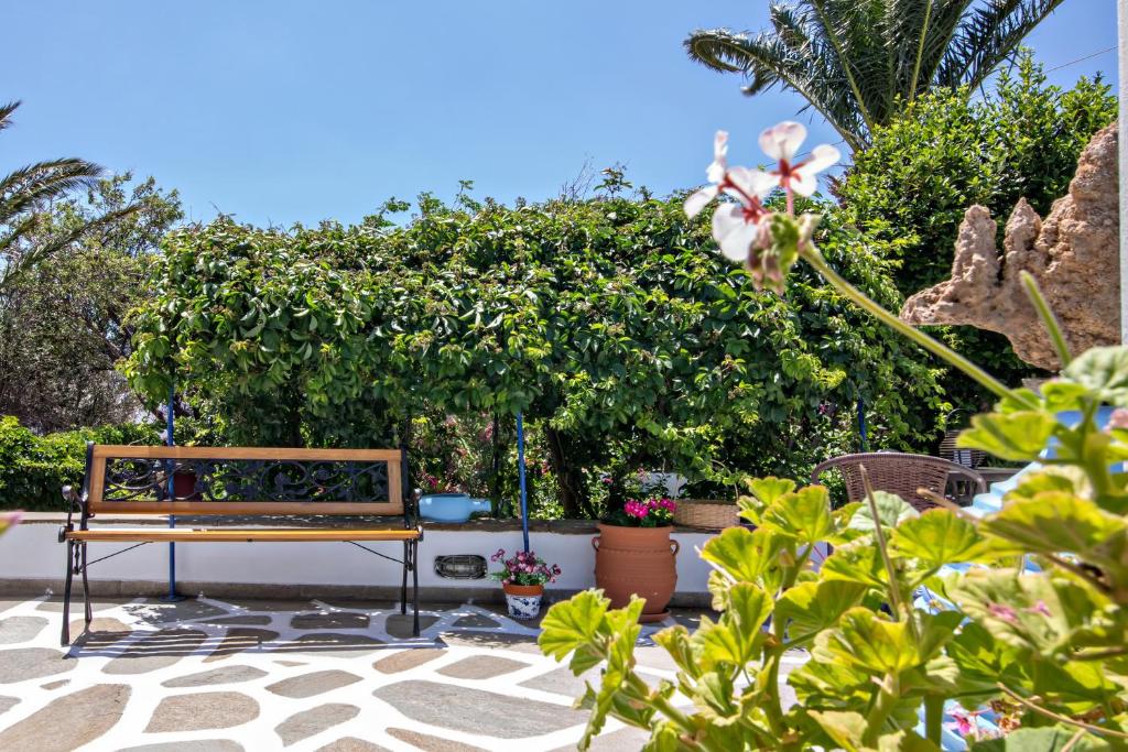 Zahrada ubytování Irini Studios in Tinos