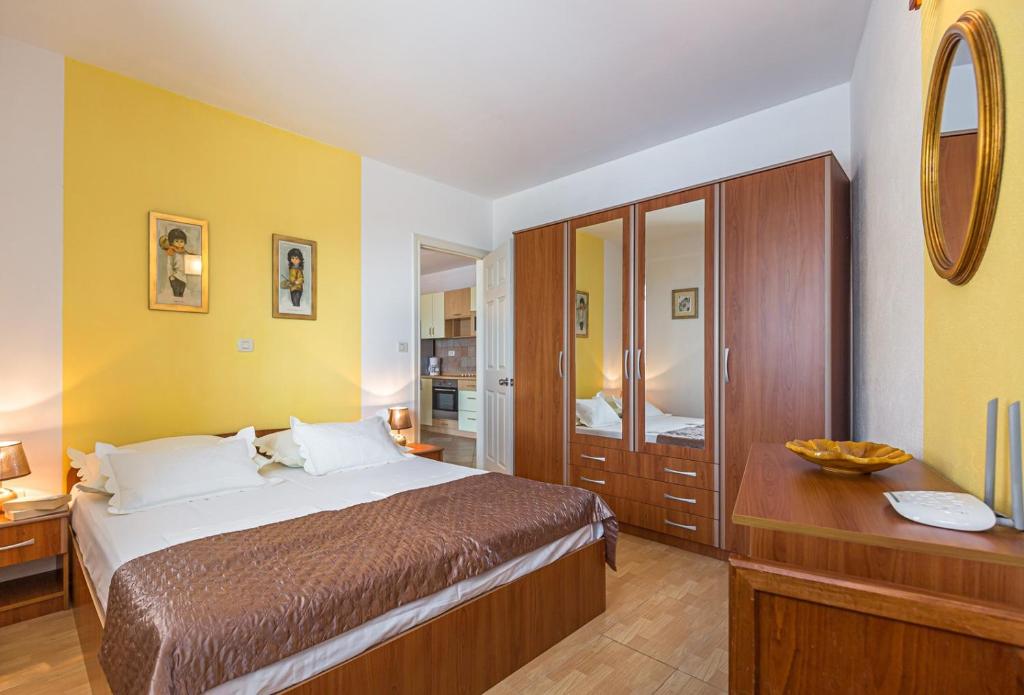 Posteľ alebo postele v izbe v ubytovaní Villa Anima in Makarska, private pool