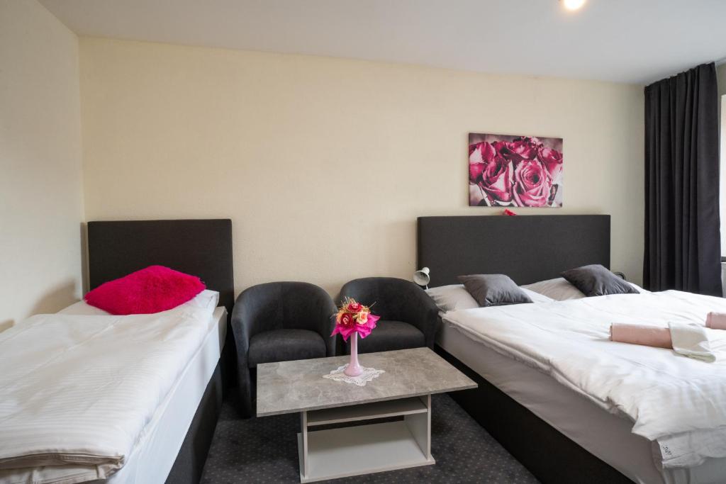 A bed or beds in a room at Ubytovanie u Maťka a Kubka