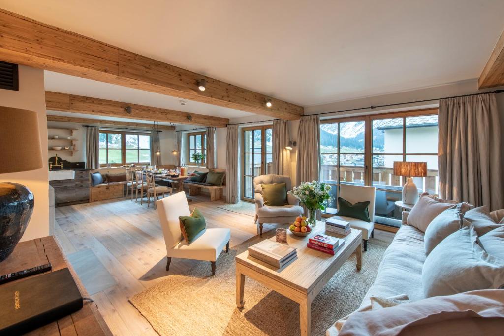 Posezení v ubytování Brunnenhof Luxury Apartments