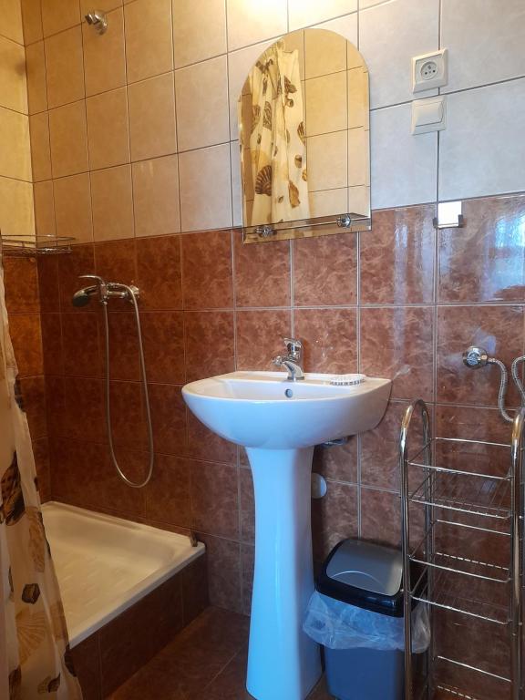 Kúpeľňa v ubytovaní Noclegi u Knutelskich