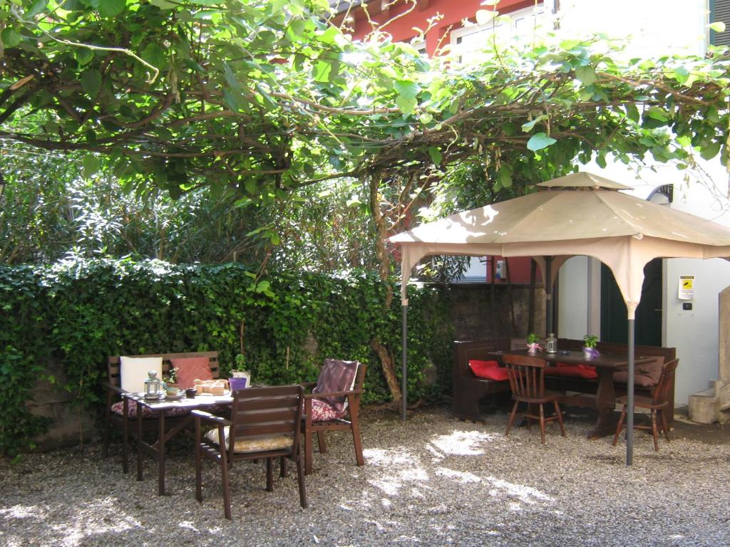 Zahrada ubytování Albergo Sangalli