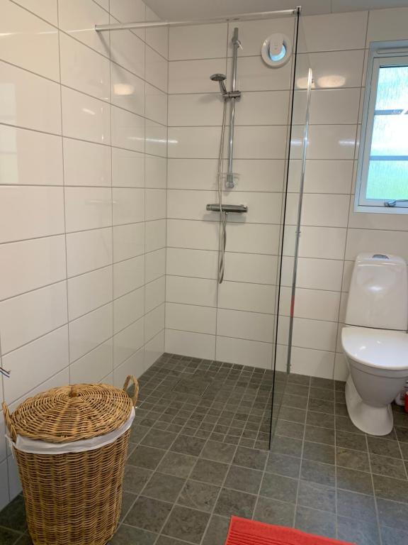 Koupelna v ubytování Veras Veranda i Köpingsvik