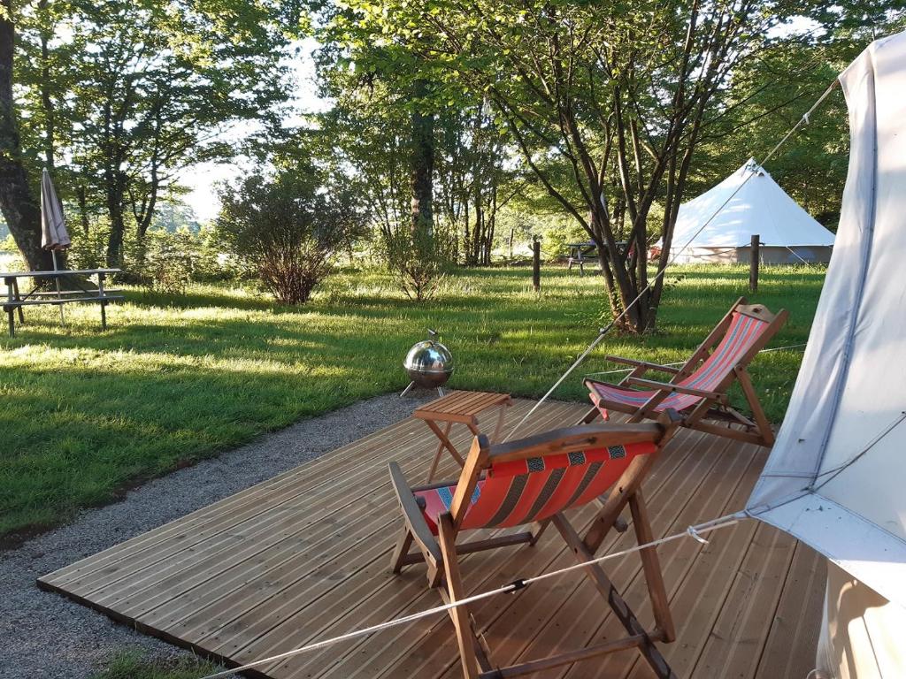 Zahrada ubytování Camping Etang Du Camp
