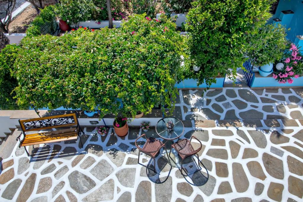 Zahrada ubytování Irini Studios in Tinos