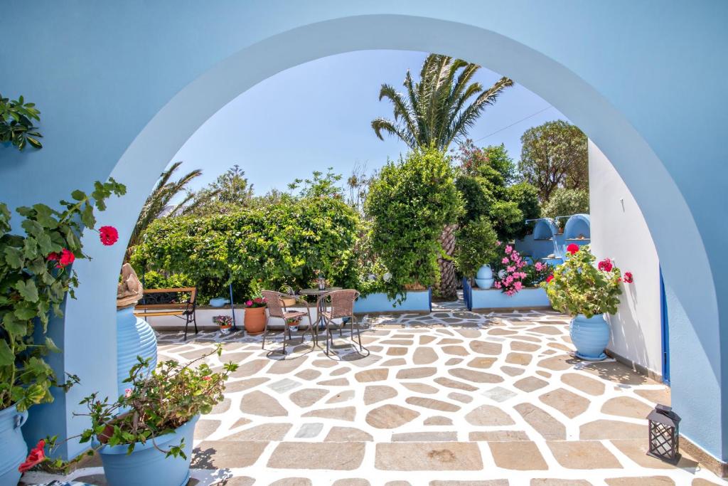 Zahrada ubytování Irini Studios in Tinos