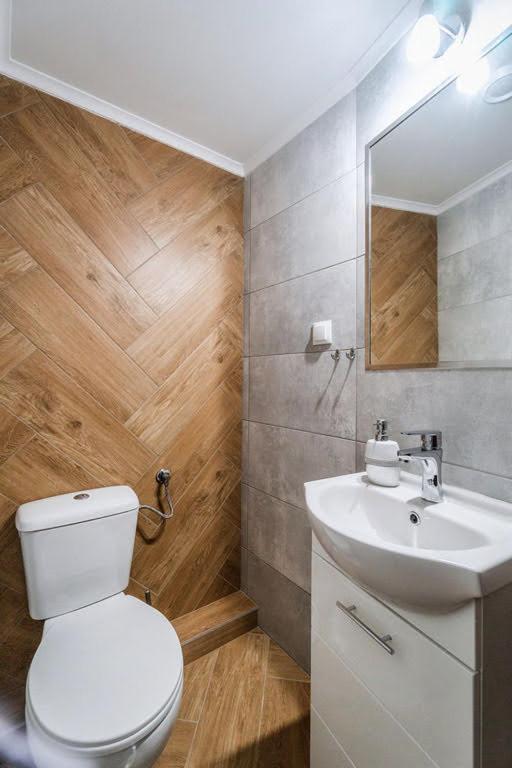 Kúpeľňa v ubytovaní Apartament Polany