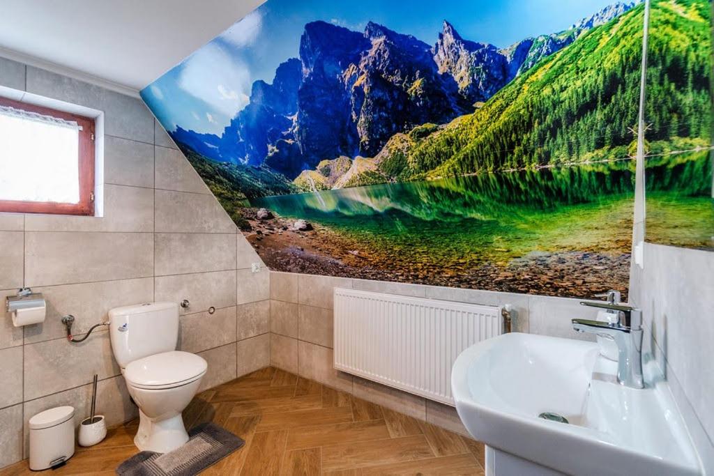 Kúpeľňa v ubytovaní Apartament Polany