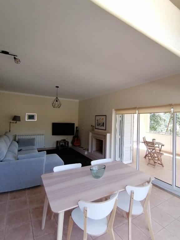 Uma rea de estar em Casas d'Almofala