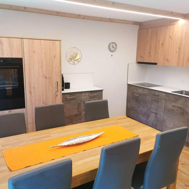 Kuchyň nebo kuchyňský kout v ubytování Ferienhaus Adonis