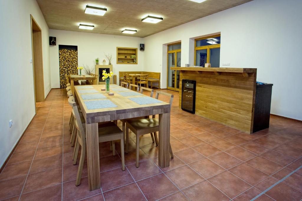 Kuchyň nebo kuchyňský kout v ubytování Vinařský Penzion