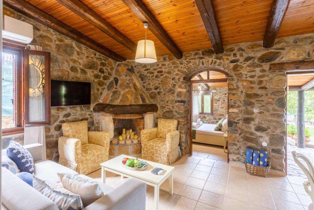 TV a/nebo společenská místnost v ubytování Villa Casa Avocado