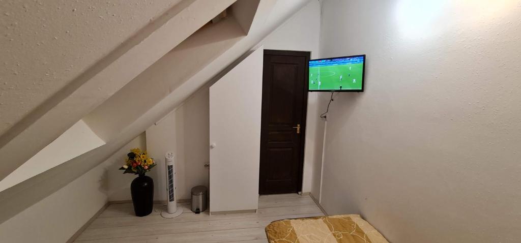TV a/nebo společenská místnost v ubytování Arató Vendégház